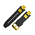 Pulseira para Relógio Compatível com Invicta Noma 3 Completa - Preto e Dourado - Imagem 2