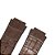 Pulseira para Relógio Compatível com Hublot King Power Couro Marrom com Costura Marrom - Imagem 3