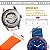 Pulseira para Relógio Compatível com Nautica 22mm Vermelho Com Fivela - Imagem 8