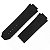 Pulseira para Relógio Compatível com Hublot King Power Couro Charuto Preto com Costura Branco - Imagem 8