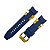 Pulseira para Relógio Compatível com Invicta Reserve Bolt Zeus Men/ Jason Taylor Azul Completa Peças Douradas (Cabo Dourado) - Imagem 8
