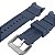 Pulseira para Relógio Compatível com Invicta Pro Diver Azul Completa Com Detalhes Prata - Imagem 12