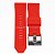 Pulseira para Relógio Compatível com Diesel Mega Chief DZ4427 26mm de Silicone Vermelha Com Fivela - Imagem 2