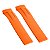 Pulseira para Relógio Compatível com Tissot Gp T Race em Silicone Cor Laranja - Imagem 1