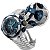 Coroa e Tige para Relógio Compatível com Invicta Thunderbolt Azul Escuro - Imagem 1