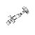 Fecho Deployant Para Pulseira de Relógio Tissot Prata 18mm - Imagem 3