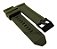 Pulseira para Relógio Compatível com Diesel 26mm Mega Chief Silicone Verde Militar com Fivela Preta - Imagem 2