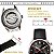 Pulseira para Relógio Compatível com Tag Heuer Nylon Preto e Costura Azul Encaixe 24mm/ Fivela 20mm - Imagem 6