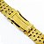 Pulseira para Relógio Compatível com Breitling Navitimer/ Chronomat/ Blackbird Dourado Encaixe 24mm - Imagem 9