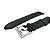 Pulseira para Relógio Compatível com Montblanc Couro Preto Encaixe 24mm Completa com Fecho - Imagem 7