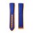 Pulseira para Relógio Compatível com Omega Seamaster Planet Ocean Azul/Laranja Borracha e Nylon Com Costura Encaixe de 22mm - Imagem 1