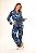 Pijama Kimono Cavalos Mágicos Azul - Imagem 1