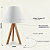 Abajur de Quarto com Tripé De Madeira e Cúpula Branca - Licht Haus - Imagem 6