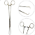 Pinça Pozzi Cirúrgica Em Aço Inox 24cm Para Colo Uterino ABC - Imagem 1