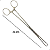 Pinça Pozzi Cirúrgica Em Aço Inox 24cm Para Colo Uterino ABC - Imagem 2