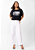 Blusa Cropped Feminina Com Decote Redondo Rovitex Preto - Imagem 4
