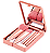 KIT DE 5 PINCÉIS COM ESPELHO PARA VIAJEM - COR ROSA - Imagem 2
