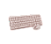 Teclado+mouse sem fio Logitech Mk250 Rosa - Imagem 1