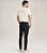 Calça Alfaiataria Slim Fit Preta Masculina 11503 - Imagem 2