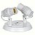 SPOT PVC POPYLUX P/ 02 LAMP BRANCO EXTRALUZ - Imagem 1