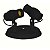 SPOT PVC POPYLUX P/ 02 LAMP PRETO EXTRALUZ - Imagem 2
