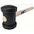 MARTELO DE BORRACHA 40MM PEQUENO PRETO BRASFORT E-COMMERCE - Imagem 1