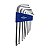 JOGO CHAVE HEXAGONAL ABAULA 1.5 A 6MM C/7PC BRASFORT - Imagem 2
