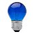 LAMPADA BOLINHA 15W 127V E27 BG35 AZUL BRASFORT - Imagem 1