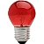 LAMPADA BOLINHA 15W 127V E27 BG35 VERMELHA BRASFORT - Imagem 1