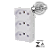 MODULO 3 TOMADAS 20A 250V MONOBLOCO I9 ILUMI - Imagem 1