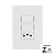 CJ 2 INTER SIMPLES 10A + TOMADA 20A 250V I9 ILUMI - Imagem 1