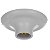 PLAFONIER DECORATIVO P/1 LAMP PORCELANA BRANCO EXTRALUZ - Imagem 1