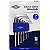 JOGO CHAVE HEXAGONAL ABAULA 1.5 A 6MM C/7PC BRASFORT - Imagem 1