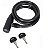 CADEADO P/ BICICLETA COM CHAVE 8MM X 40CM BRASFORT - Imagem 1