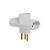 PINO 3 SAIDAS TIPO T 2P+T 10A 250V BR ILUMI - Imagem 1