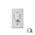 CJ 2 INTER SIMPLES 6A C/ TOMADA 2P+T 10A 250V STYLUS ILUMI - Imagem 1