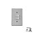 CJ INTER SIMPLES + INTER PARALELO 6A 250V STYLUS ILUMI - Imagem 1