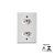 CJ 2 TOMADAS 2P+T 10A 250V STYLUS ILUMI - Imagem 1
