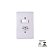 CJ INTER SIMPLES 6A C/ TOMADA 2P+T 10A 250V STYLUS ILUMI - Imagem 1