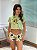 Pijama Ondinha Virgínia - Cropped com Short - Abacate 01 - Imagem 1