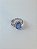 ANEL KUNZITA AZUL FUSION RETANGULAR COM ZIRCONIAS - Imagem 2