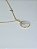 COLAR LUNA LETRA COM FUNDO MADREPEROLA "A" - 45 CM COM EXTENSOR - Imagem 2