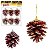 Kit 12 Pinha Enfeite Decoração De Árvore De Natal - Imagem 6
