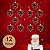Kit 12 Pinha Enfeite Decoração De Árvore De Natal - Imagem 7