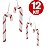 Kit 12 Bengala  Enfeite Natalino Para Arvore De Natal - Imagem 2