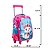 Kit Mochila Escolar Infantil De Rodinhas Menina Bolsa Resistente Impermeável Com Lancheira E Estojo - Imagem 11