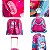 Kit Mochila Escolar Infantil De Rodinhas Menina Bolsa Resistente Impermeável Com Lancheira E Estojo - Imagem 10