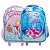 Kit Mochila Escolar Infantil De Rodinhas Menina Bolsa Resistente Impermeável Com Lancheira E Estojo - Imagem 3
