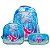 Kit Mochila Escolar Infantil De Rodinhas Menina Bolsa Resistente Impermeável Com Lancheira E Estojo - Imagem 1
