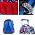 Kit Mochila Escolar Infantil De Rodinhas Menino Bolsa Resistente Impermeável Com Lancheira E Estojo - Imagem 11
